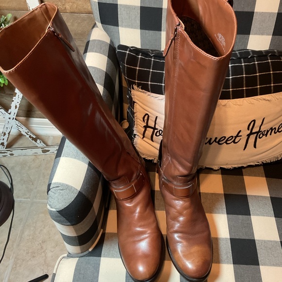 Tory Burch Shoes - Tory Burch Brown Derby Riding Boots Women’s Size 9.5 9 1/2